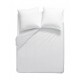 Housse de couette unie en percale de coton 90 fils/cm² Olana Platine