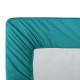 Drap housse uni en percale de coton 90 fils/cm² Olana Emeraude