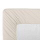 Drap housse uni en percale de coton 90 fils/cm² Olana Lin