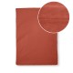 Drap plat uni en percale de coton 90 fils/cm² Olana Rouille