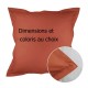 Garnier-Thiébaut - Tair d'oreiller unie en percale de coton 90 fils/cm² Olana