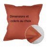 Garnier-Thiébaut - Taie d'oreiller unie en percale de coton 90 fils/cm² Olana