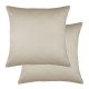 Taies d'oreiller unies en satin de coton 120 fils/cm² Ava Lin