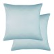 Taies d'oreiller unies en satin de coton 120 fils/cm² Ava Mint