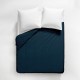  Housse de couette unie en satin de coton 120 fils/cm² Ava Bleu nuit