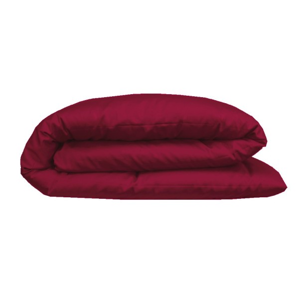  Housse de couette unie en satin de coton 120 fils/cm² Ava Dahlia