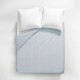  Housse de couette unie en satin de coton 120 fils/cm² Ava Glacier