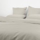  Housse de couette unie en satin de coton 120 fils/cm² Ava Lin