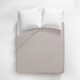  Housse de couette unie en satin de coton 120 fils/cm² Ava Taupe