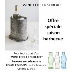 Wine Cooler Surface, refroidisseur à vin en aluminium, par Sergio Herman - Serax