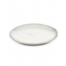 Assiette plate céramique 27cm La Mère Blanc cassé - Marie Michielssen