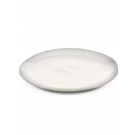 Assiette plate céramique 27cm La Mère Blanc cassé - Marie Michielssen