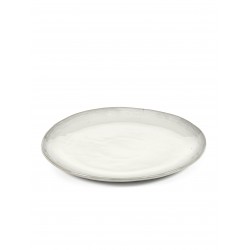 Assiette plate céramique 25cm La Mère Blanc cassé - Marie Michielssen