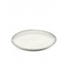 Assiette plate céramique 25cm La Mère Blanc cassé - Marie Michielssen, Serax