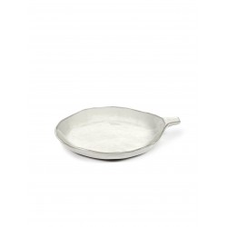 Assiette céramique avec anse D17cm La Mère Blanc cassé - Marie Michielssen, Serax