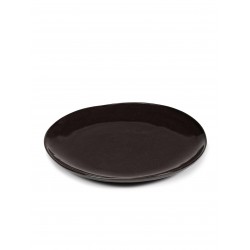 Assiette plate céramique 25cm La Mère Brun foncé - Marie Michielssen, Serax