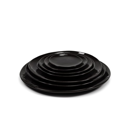 Assiette dessert 20cm Brun foncé,  La Mère Serax Marie Michielssen