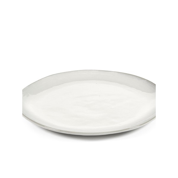 Assiette de présentation céramique 30.5cm Blanc cassé La Mère  - Marie Michielssen Serax