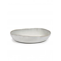 Plat rond L céramique D37cm La Mère Blanc cassé - Marie Michielssen, Serax