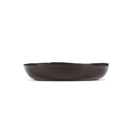 Plat rond L céramique Brun foncé D37cm La Mère Serax - Marie Michielssen