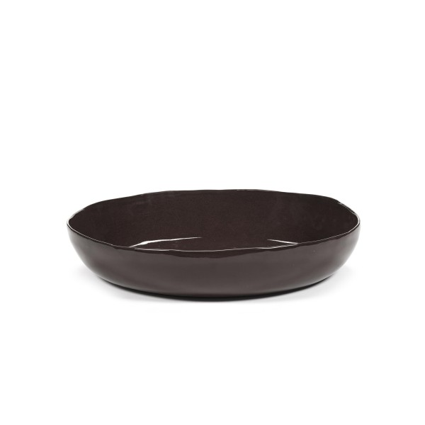 Plat rond L céramique Brun foncé D37cm La Mère Serax - Marie Michielssen