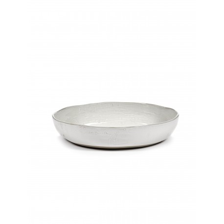 Plat rond M céramique Blanc cassé D31.5cm La Mère Serax - Marie Michielssen