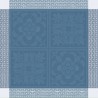 Serviettes de table jacquard pur lin Harmonie Bleu, Garnier-Thiébaut