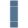 Chemin de table jacquard pur lin antitache Harmonie Bleu, Garnier-Thiébaut