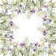 Nappe pur lin lavé Iris d'Hiver Blanc, Garnier-Thiébaut