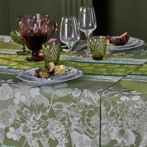 Nappes sur mesure coton Mille Botanique Mousse, laize 160cm, Garnier-Thiébaut 2