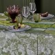 Nappe enduite sur mesure Mille Botanique Mousse, laize 155cm, Garnier-Thiébaut