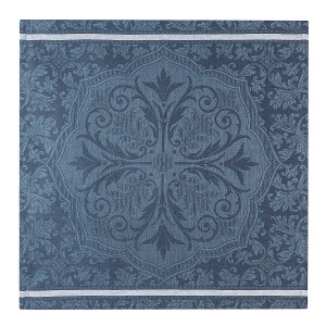 Serviettes de table pur lin Armoiries Céruléen, Le Jacquard Français 2