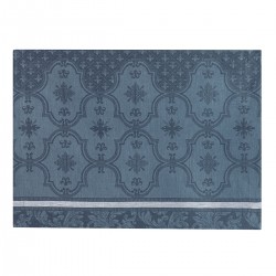 Sets de table antitache pur lin Armoiries Céruléen, Le Jacquard Français (par 4)