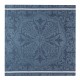 Serviettes de table pur lin Armoiries Céruléen, Le Jacquard Français