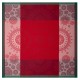 Petit Carré déco de Noël Lumières d'étoiles Rubis, Le Jacquard Français