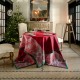 Nappes de table de Noël Lumières d'étoiles Rubis, Le Jacquard Français