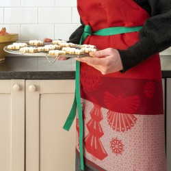 Tablier de cuisine antitache Lumières d'étoiles Rubis, Le Jacquard Français