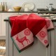Torchons de cuisine antitache Lumières d'étoiles Rubis, Le Jacquard Français