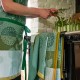 Tablier de cuisine Lumières d'étoiles Émeraude, Le Jacquard Français