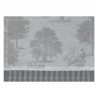 Sets de table antitache pur lin Souveraine Argent, Le Jacquard Français (par 4)