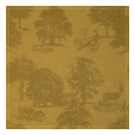 Serviettes de table pur lin Souveraine Or, Le Jacquard Français