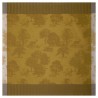 Petit Carré déco pur lin Souveraine Or, Le Jacquard Français