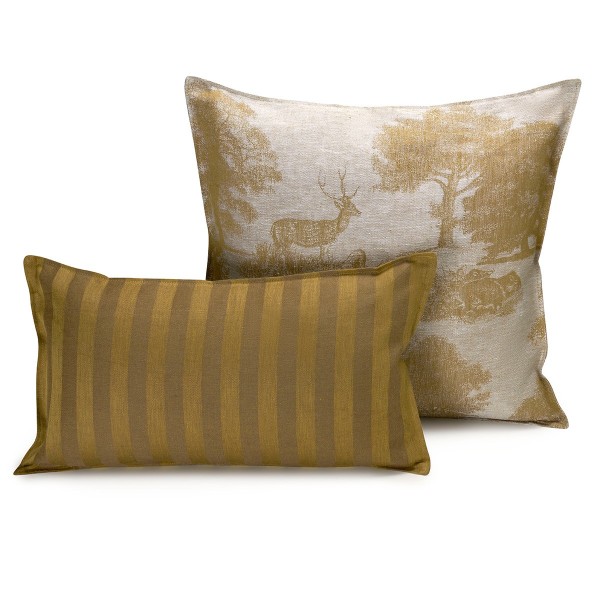 Coussins déco Souveraine Or, Le Jacquard Français