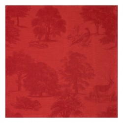 Serviettes de table pur lin Souveraine Carmin, Le Jacquard Français (par 4)