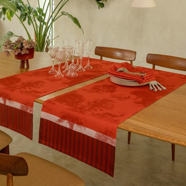 Ambiance déco Souveraine Carmin , Le Jacquard Français