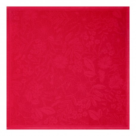 Serviettes de table unies Cottage Rouge, Le Jacquard Français