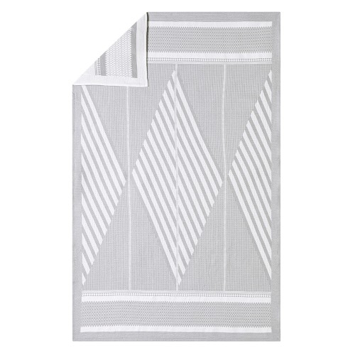 Drap de bain double nid d'abeilles Bath Club Gris Minéral 90x150cm, Le Jacquard Français
