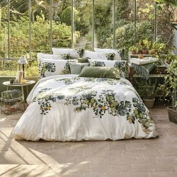 Garnier-Thiébaut - Parure de lit imprimée en percale de coton 80 fils/cm² Giardino