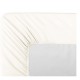 Drap housse uni en percale de coton 90 fils/cm² Olana Ecru