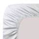 Garnier-Thiébaut - Drap housse uni en satin de coton 120 fils/cm² Ava Blanc